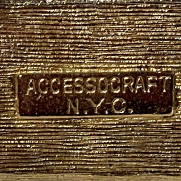 Accessocraft NYC Gold Tone Black and White Enamel Belt main image 6